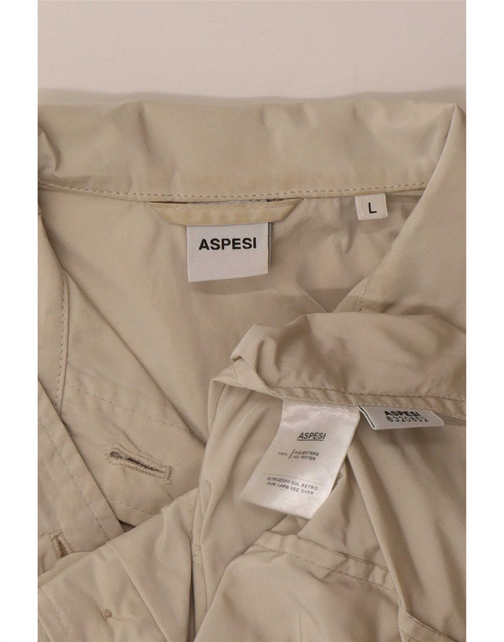 Aspesi Γυναικείο Utility Jacket UK 14 Large Beige Polyester