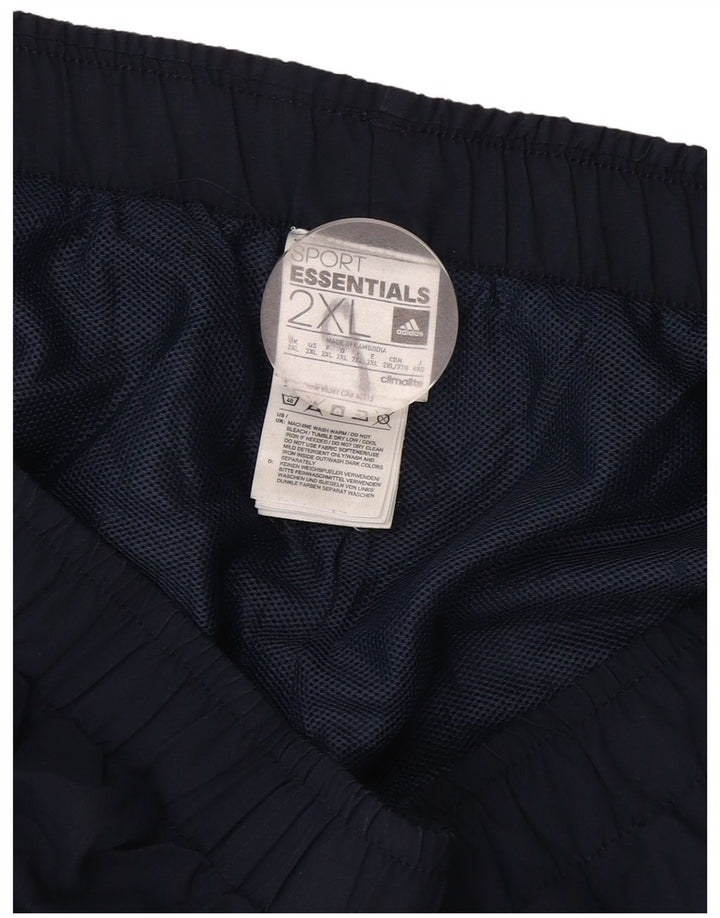 Ανδρικό αθλητικό σορτς Adidas Climalite 2XL Navy Blue Polyester