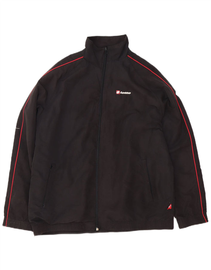 Ανδρική φόρμα Lotto Top Jacket XL Μαύρο πολυεστέρα