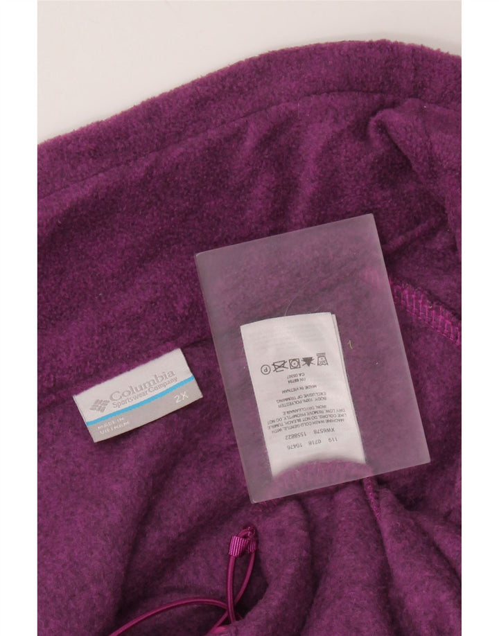 COLUMBIA Γυναικείο Fleece Jacket UK 20 2XL Purple Polyester