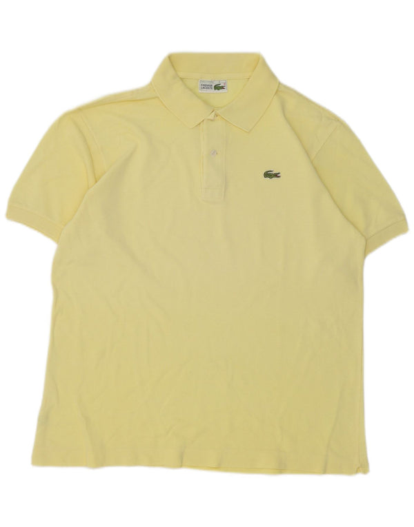 Ανδρικό πουκάμισο πόλο Lacoste 5 XL κίτρινο βαμβακερό