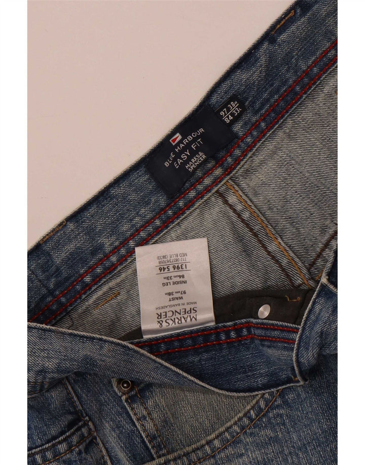 Ανδρικό τζιν Marks & Spencer Blue Harbor Straight W38 L33