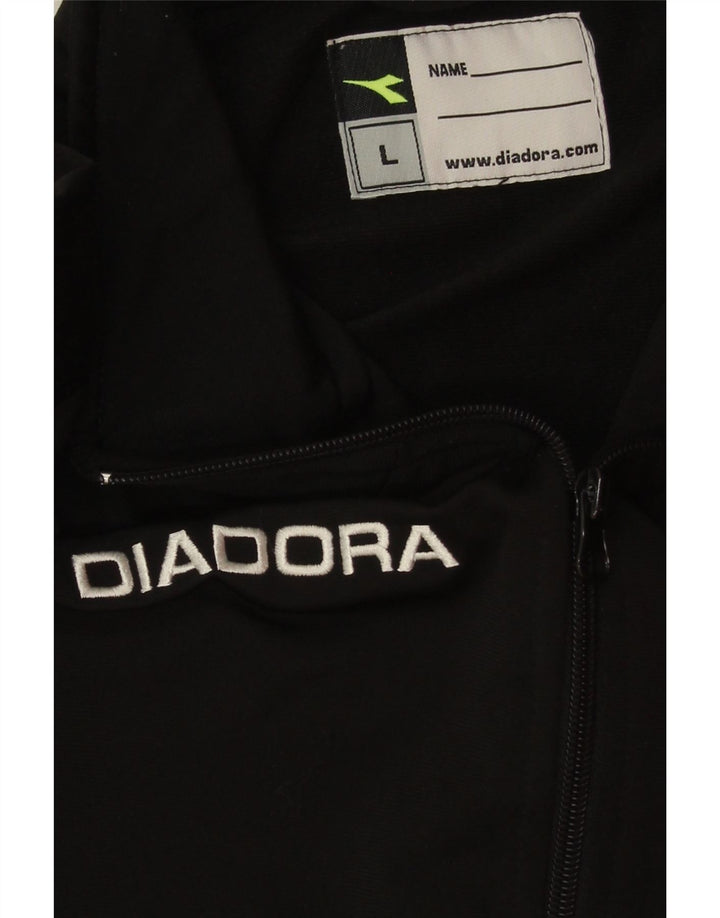 Ανδρική αθλητική φόρμα γραφικών Diadora Top Jacket Large Black Polyester