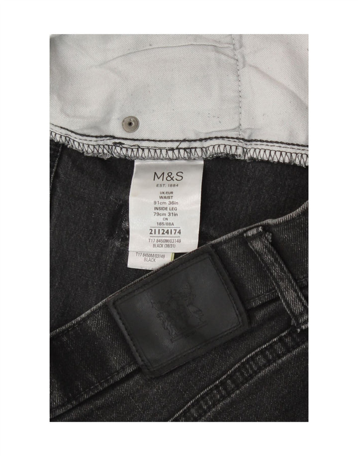 Marks & Spencer Γυναικείο κανονικό τζιν ίσιο W36 L31 Γκρι βαμβακερό