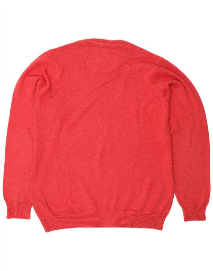 Ανδρικό πουλόβερ Marks & Spencer Blue Harbor Crew Neck Jumper Μεσαίο κόκκινο