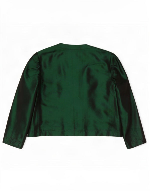 Vintage γυναικείο μπουφάν Bolero 3/4 μανίκια UK 10 Small Green