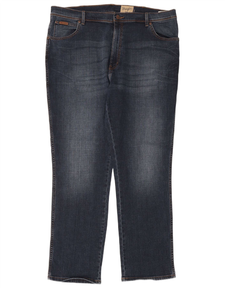 Ανδρικό τζιν ίσιο Wrangler W42 L32 Navy Blue Cotton