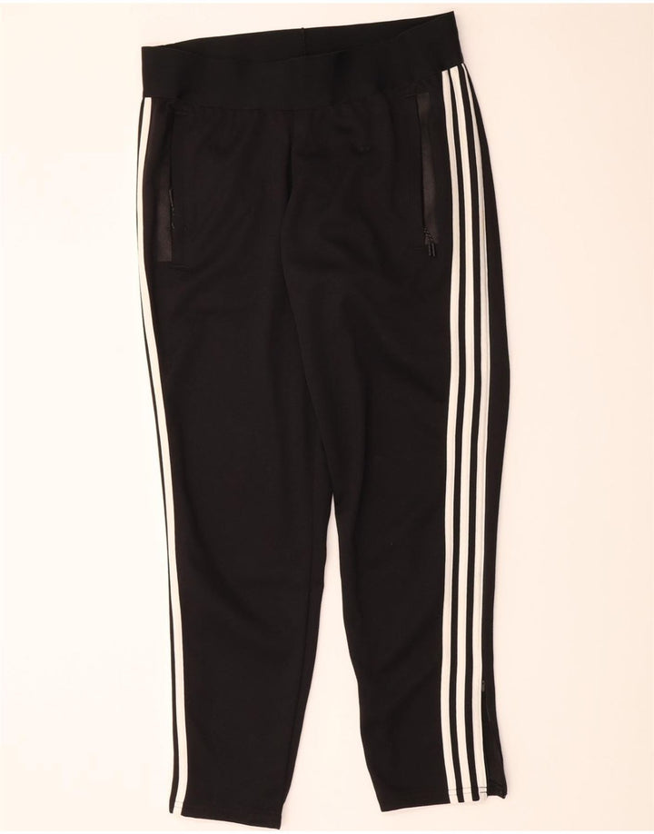 ADIDAS Womens Tracksuit Trousers UK 12/14 Medium  Black Polyester Vintage Adidas and Second-Hand Adidas from Messina Hembry 