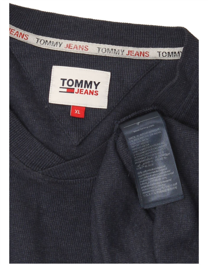 Tommy Hilfiger Ανδρικό τοπ μακρυμάνικο XL Navy Blue Cotton