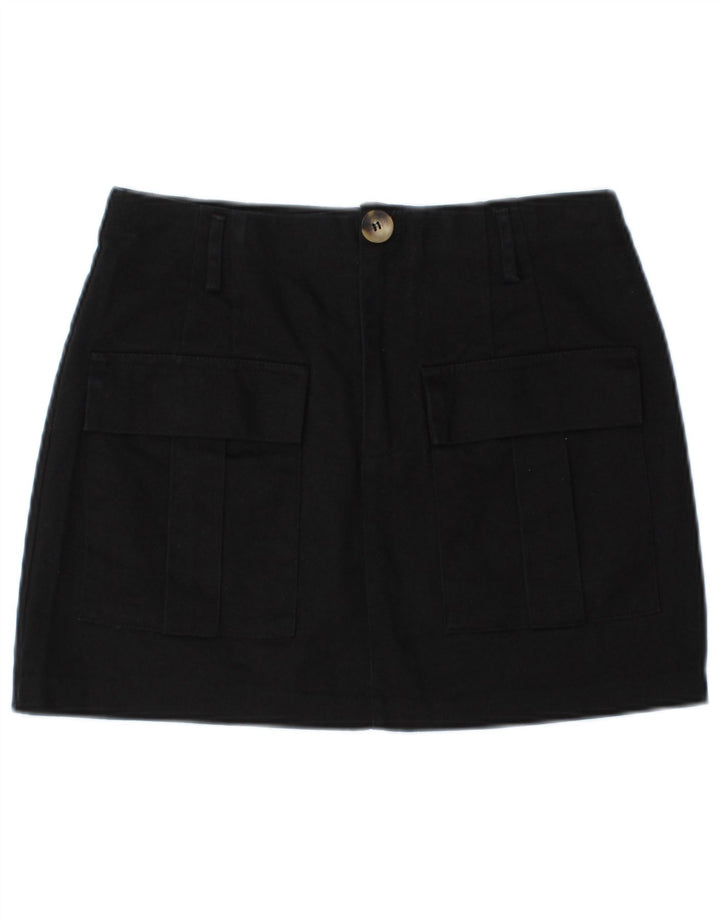 Zara Γυναικεία Mini Cargo Φούστα Medium W28 Navy Blue