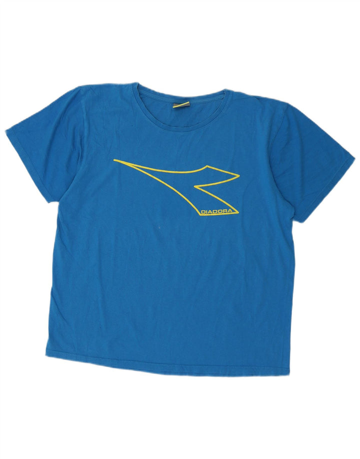 DIADORA Ανδρικό γραφικό T-Shirt Top XL Blue