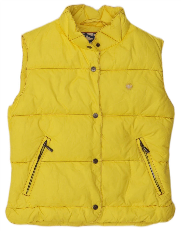 Murphy & Nye Γυναικεία επένδυση Gilet UK 10 Small Yellow Nylon