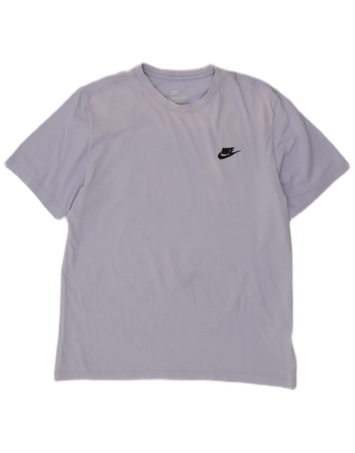 Ανδρικό T-Shirt NIKE Μπλουζάκι από μεσαίο μπλε βαμβακερό