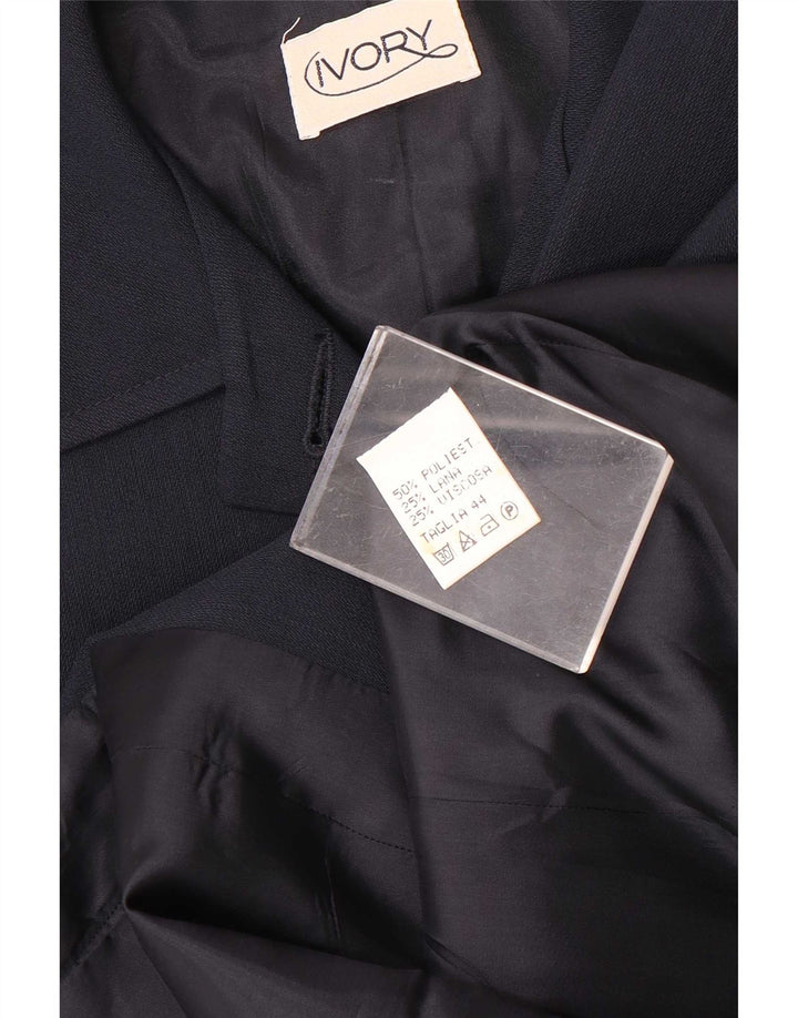 Vintage γυναικεία φόρμα 2 τεμαχίων με 4 κουμπιά IT 44 Medium W26 L28 Navy Blue