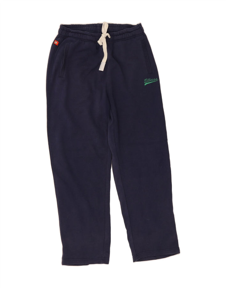 ELLESSE Mens Tracksuit Trousers Small  Navy Blue Cotton Vintage Ellesse and Second-Hand Ellesse from Messina Hembry 