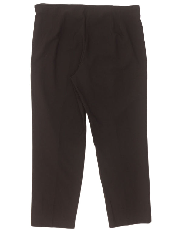 Marks & Spencer Womens Straight Casual Trousers UK 18 XL W38 L28 Black