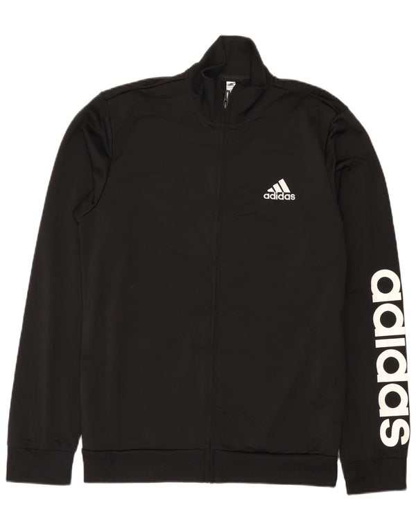 Ανδρική φόρμα γυμναστικής Adidas Top Jacket UK 38/40 Medium Black Polyester