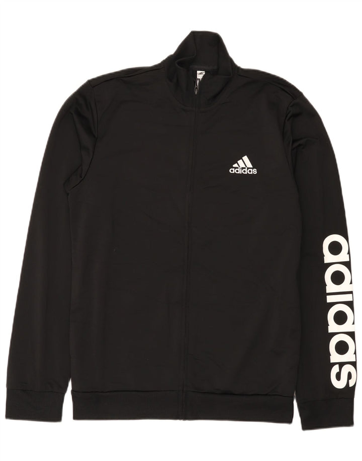 Ανδρική φόρμα γυμναστικής Adidas Top Jacket UK 38/40 Medium Black Polyester