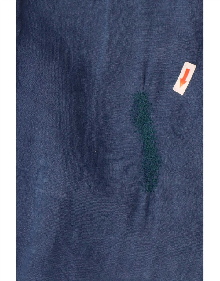 Ανδρικό πουκάμισο Ralph Lauren Μικρό λινό Navy Blue