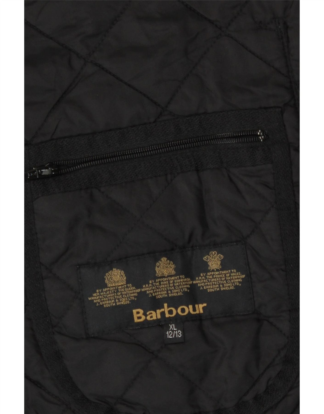 Μπουφάν Barbour Boys Quilted Quilted Jacket 12-13 Years XL Black Polyester