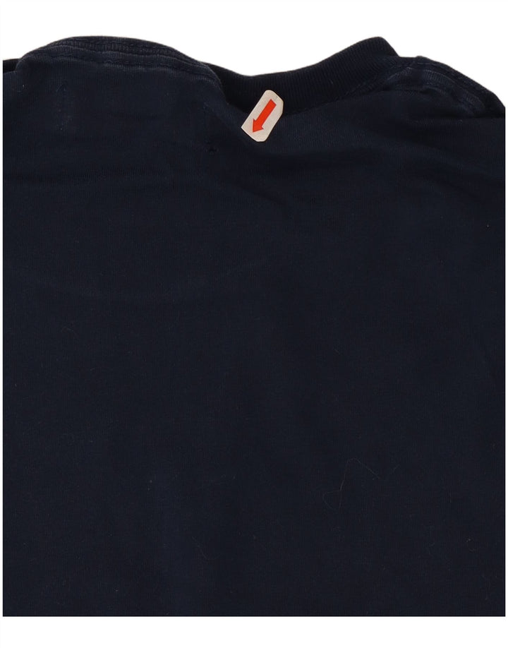 Ανδρικό T-Shirt Adidas Top Βαμβακερό μεσαίο μπλε ναυτικό ριγέ