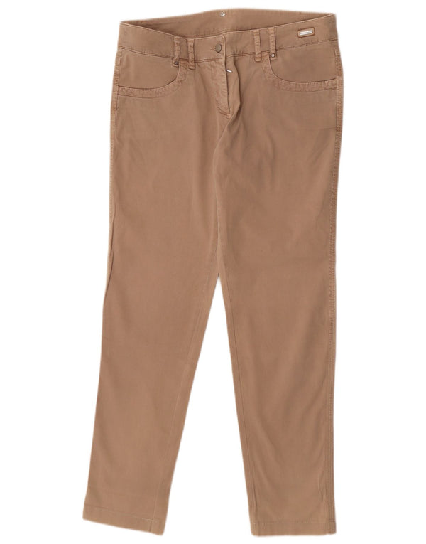 Trussardi Γυναικείο Slim Casual Παντελόνι IT 44 Medium W30 L29 Beige βαμβακερό