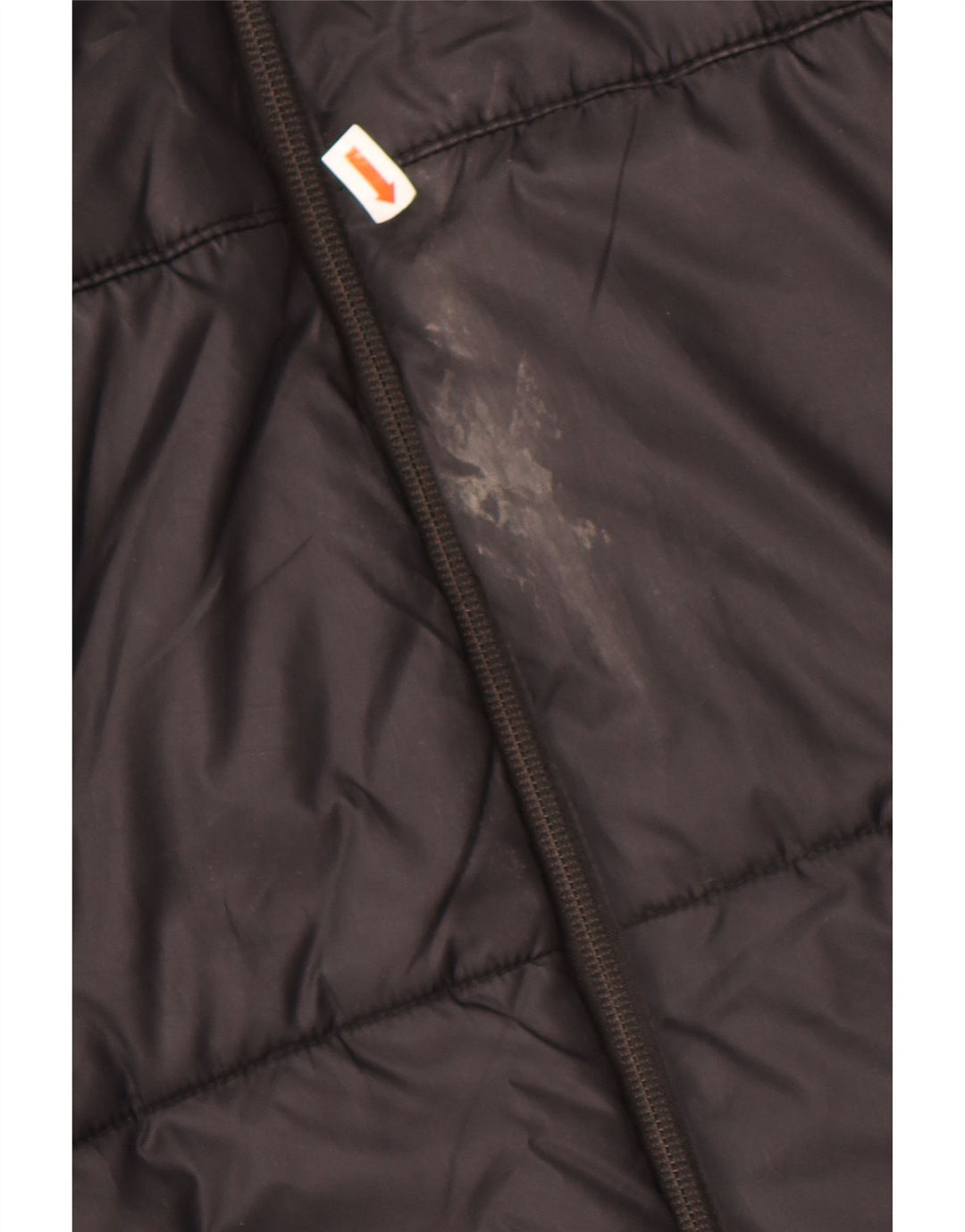 NIKE Womens Graphic Hooded Padded Jacket UK 10 Small Black Polyester