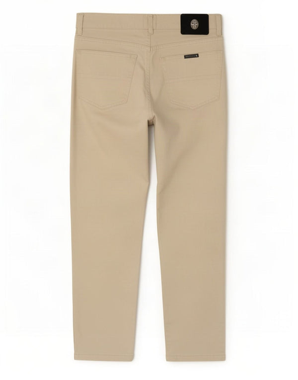 Ανδρικό ίσιο casual παντελόνι Trussardi W34 L28 Μπεζ βαμβακερό