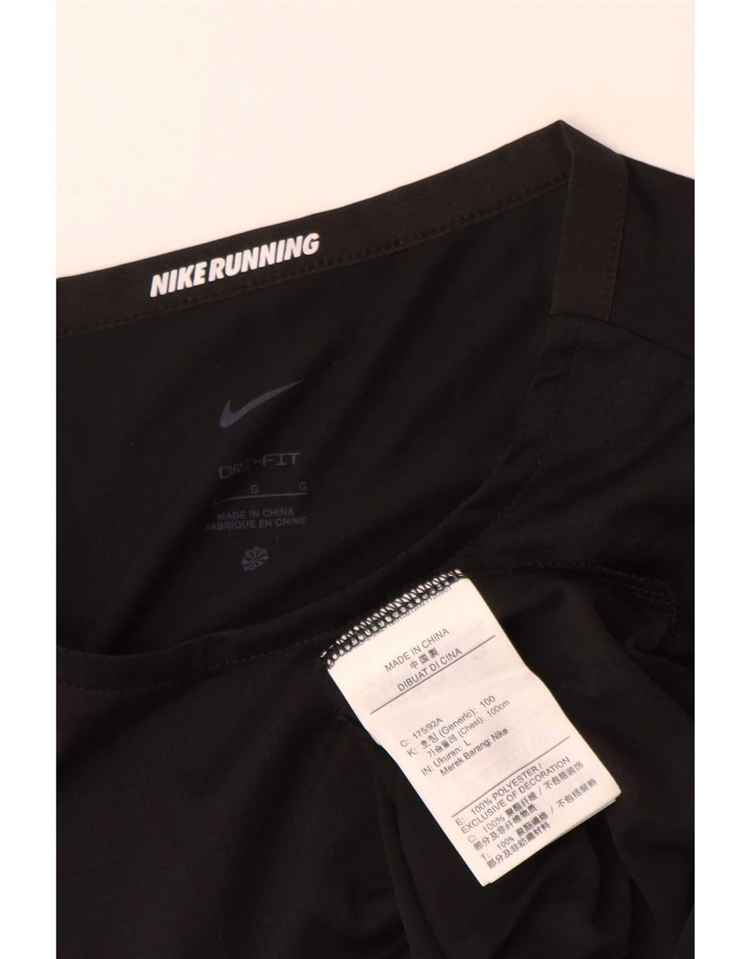 Ανδρικό T-shirt Nike Dri Fit Top Large Μαύρο Πολυεστέρας