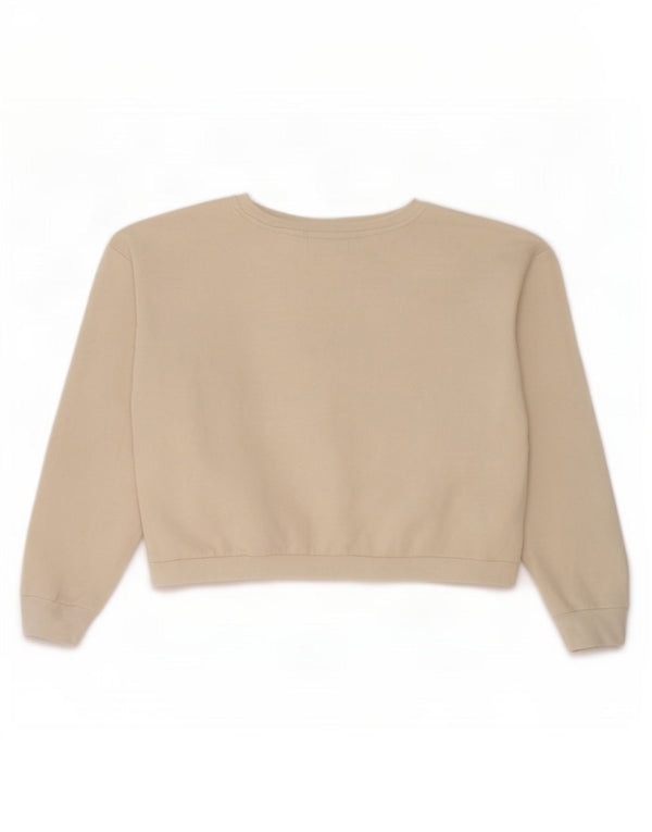 Fila Girls Crop Graphic Φούτερ Jumper 15-16 ετών Μπεζ βαμβακερό