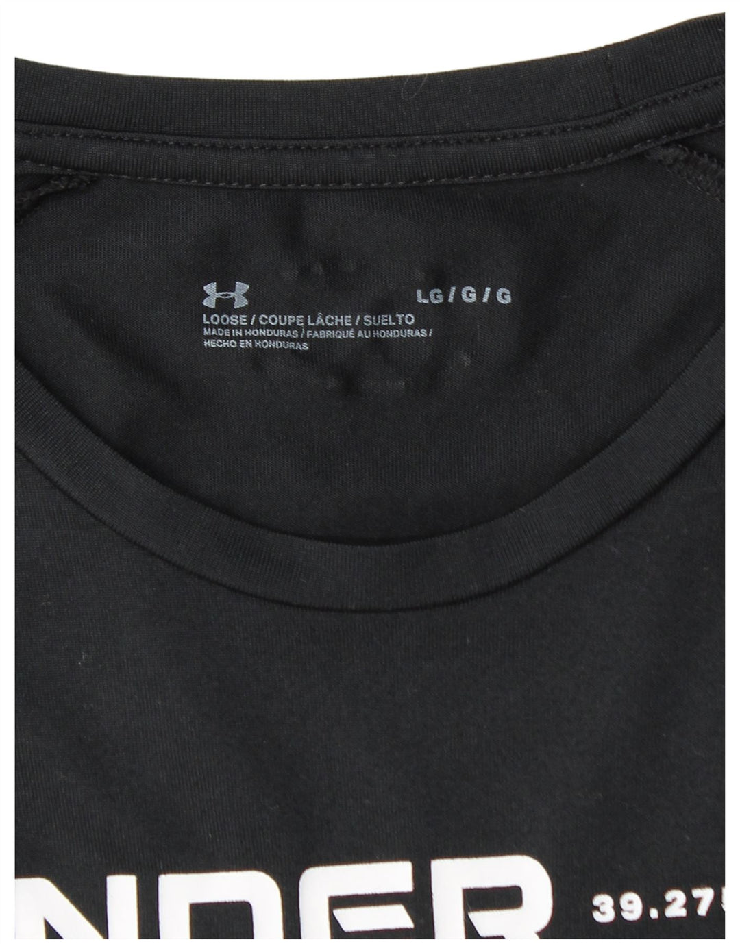 Ανδρικό γραφικό T-Shirt UNDER Armour Top Large Μαύρο