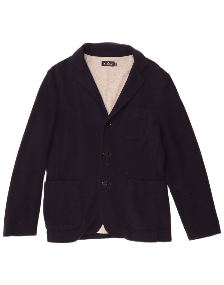 Brooksfield Ανδρικό πλεκτό μπουφάν 3 κουμπιών Blazer IT 48 Medium Navy Blue