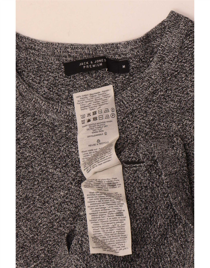 Ανδρικό μπλουζάκι Jack & Jones, μακρυμάνικο, μεσαίο γκρι βαμβακερό