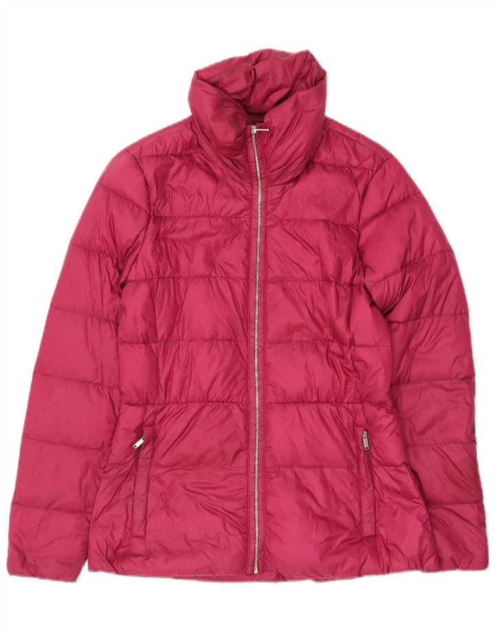 Massimo Dutti Γυναικείο μπουφάν με επένδυση UK 10 Small Pink Nylon