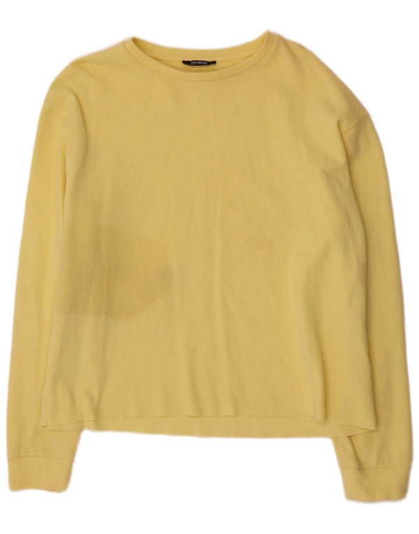 Zara γυναικείο τοπ μακρυμάνικο UK 16 Large Yellow