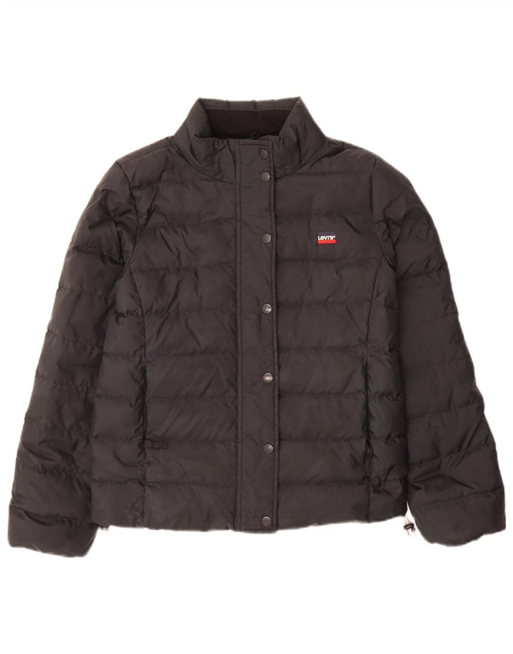 Γυναικείο μπουφάν Levi's Loose Fit με επένδυση UK 6 XS μαύρο πολυεστέρα