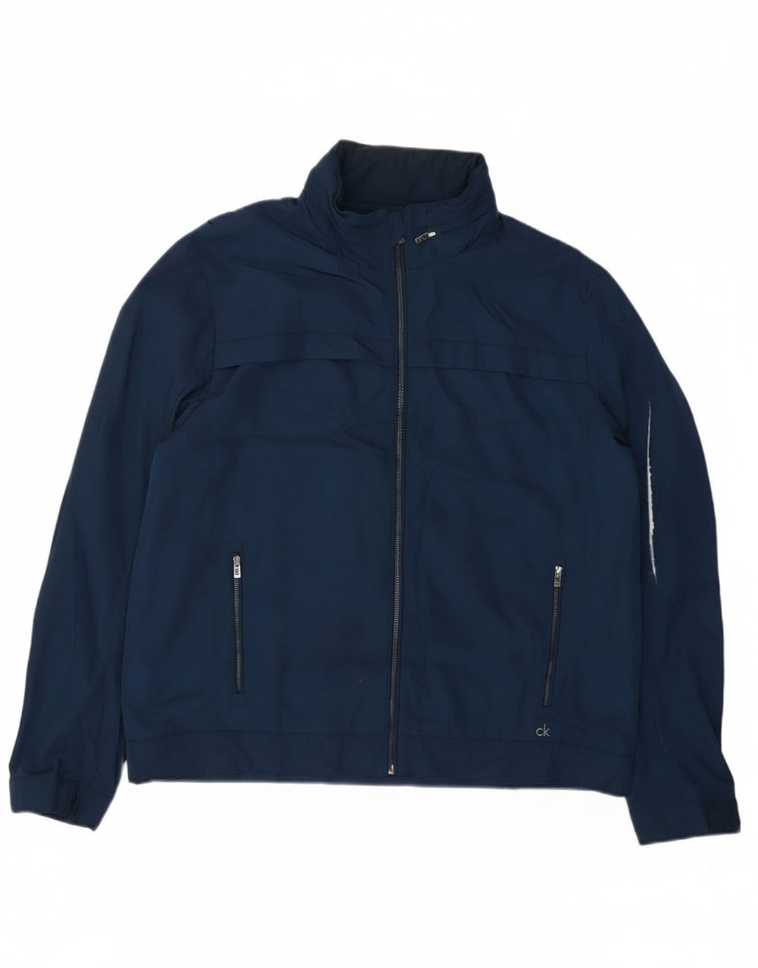 Calvin Klein Ανδρικό Bomber Jacket UK 42 XL Navy Blue Polyester