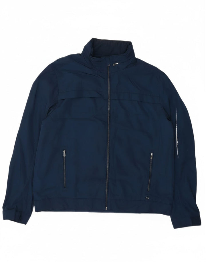Calvin Klein Ανδρικό Bomber Jacket UK 42 XL Navy Blue Polyester