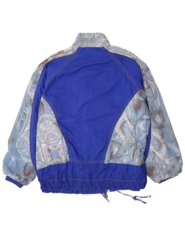 Vintage ανδρική αθλητική φόρμα Top Jacket UK 42 XL Blue Geometric Nylon