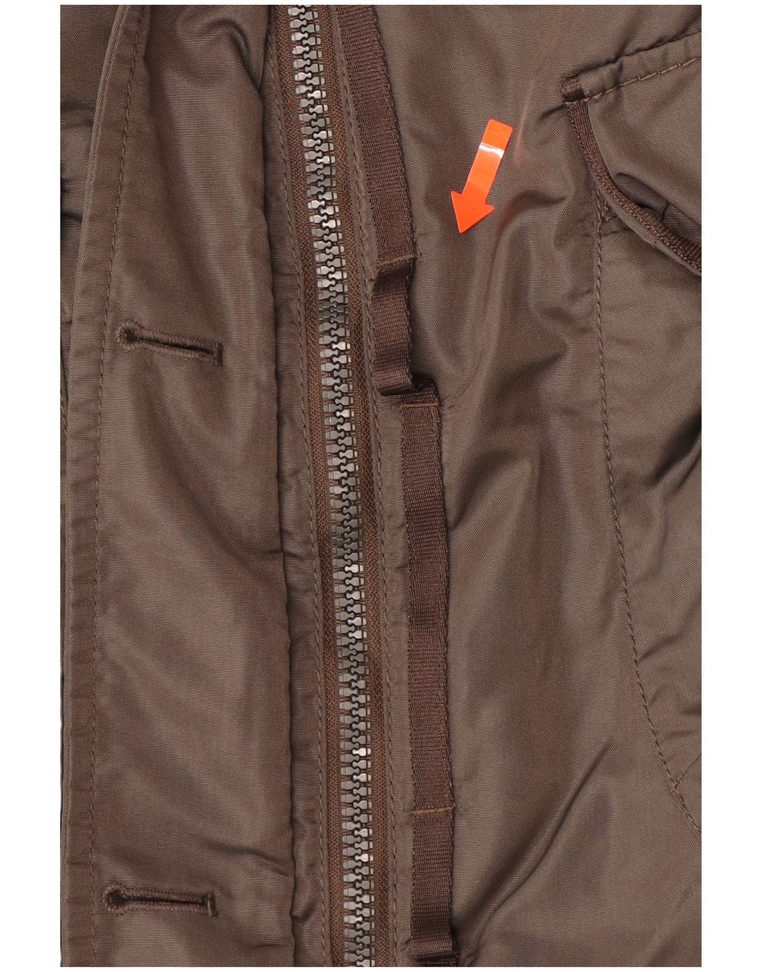 PEUTEREY Γυναικείο παλτό με κουκούλα IT 40 Small Khaki Polyester