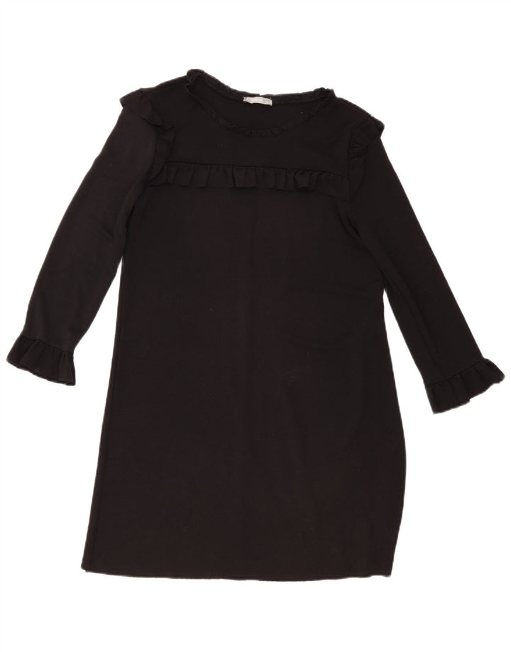 Zara Γυναικείο Jumper Φόρεμα UK 10 Small Black