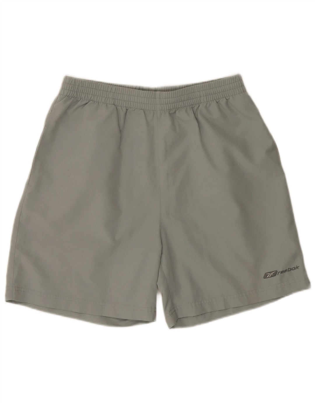 Ανδρικό αθλητικό σορτς REEBOK από μεσαίο γκρι πολυεστέρα