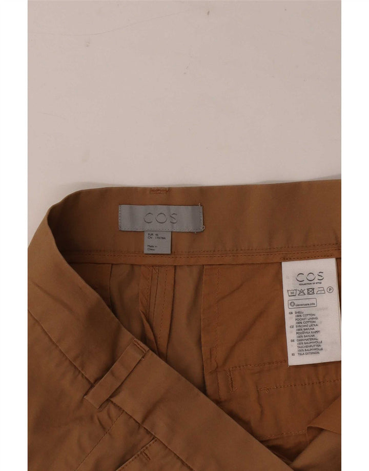 Cos Mens Chino Shorts EU 46 Small W30 Beige Cotton