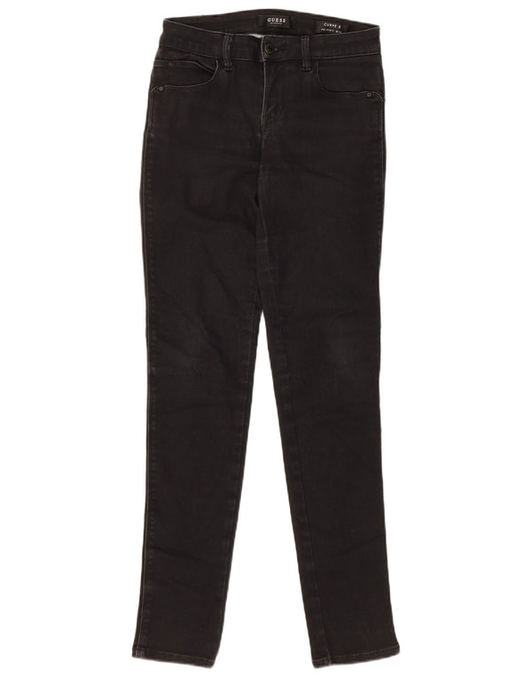 Guess Womens Curve X Ψηλόχρωμο Skinny Jeans W25 L29 Μαύρο