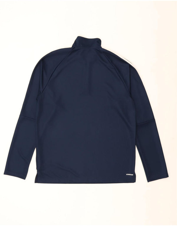 Adidas Ανδρική φόρμα πουλόβερ με φερμουάρ Aeroready Top Large Navy Blue