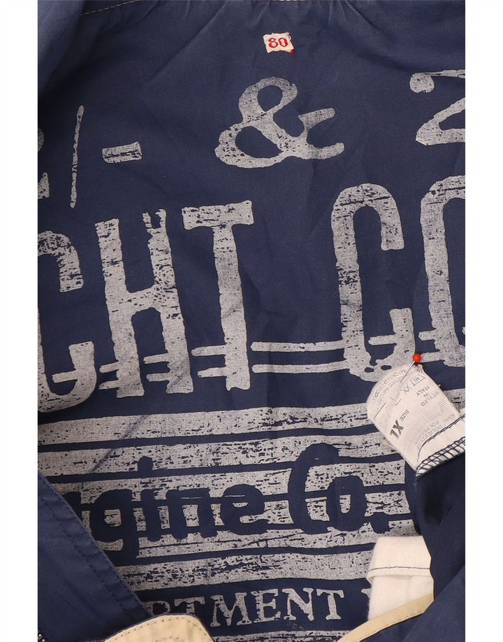 Vintage Ανδρικό Utility Jacket UK 42 XL Navy Blue Polyester