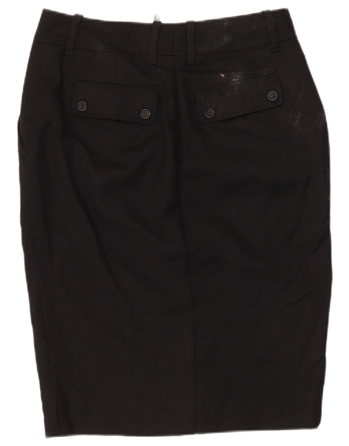 Belstaff Γυναικεία Γραφική Pencil Φούστα IT 44 Medium W30 Μαύρη Μάλλινη