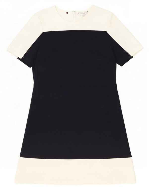 Tommy Hilfiger Γυναικείο φόρεμα A-Line UK 14 Large Black Colorblock Πολυεστέρας