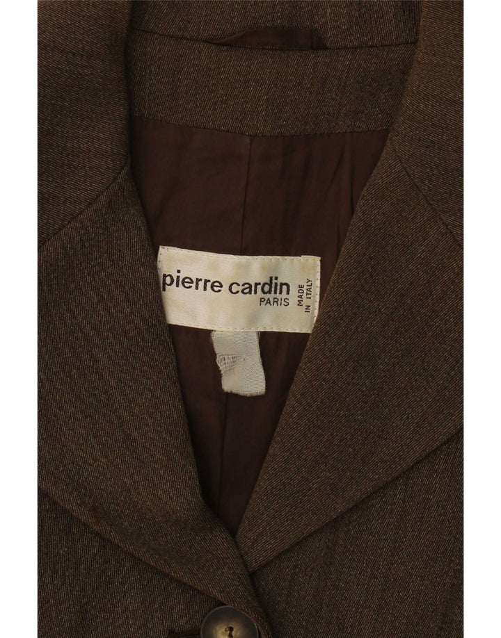 Pierre Cardin Γυναικείο σακάκι blazer 4 κουμπιών UK 14 Μεσαίο καφέ