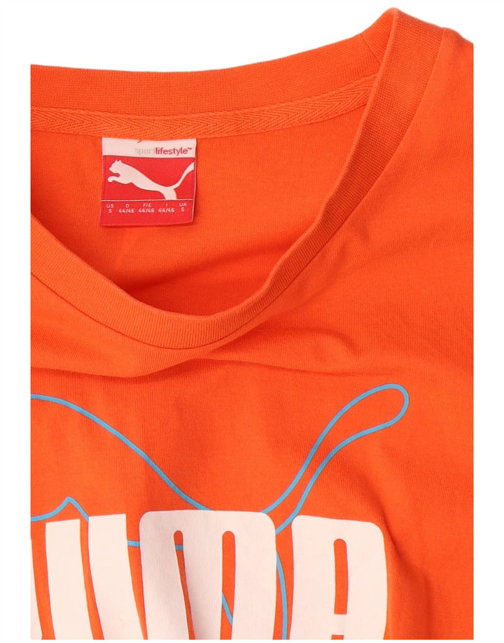 Ανδρικό γραφικό T-Shirt Puma Top Small πορτοκαλί